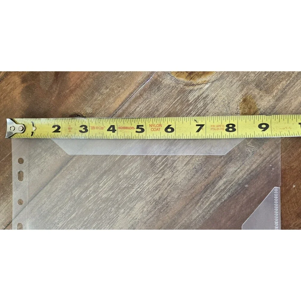 20 Pack Open Sheet Protectors 11 Hole No Glare for 3 Ring Binder A4 Letter